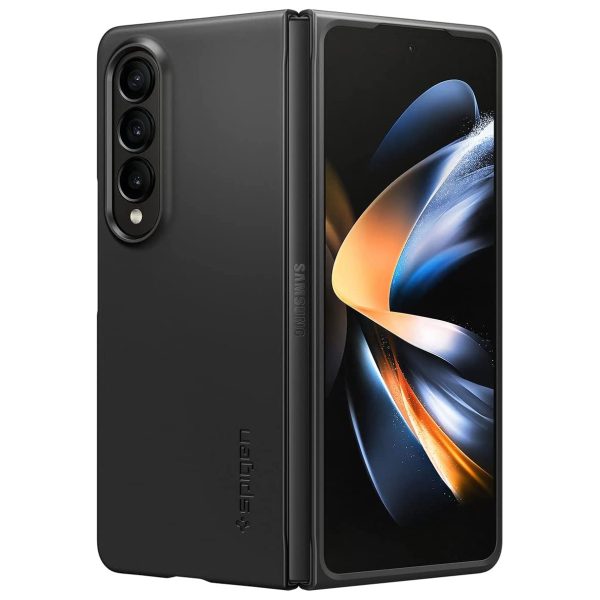 Galaxy Z Fold 4 Air Skin Non Yellowing Case by Spigen - ACS05103 - Matte Black - Image 1