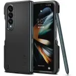 Galaxy Z Fold 4 Thin Fit P Case with S Pen Holder by Spigen - ACS05099 - Matte Black