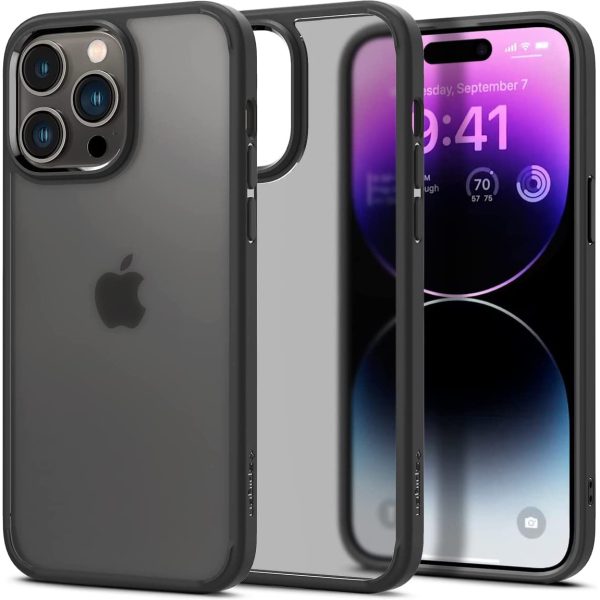 Apple iPhone 14 Pro Max Ultra Hybrid TPU + PC Case by Spigen - ACS04824 - Frost Black - Image 1