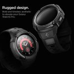 Galaxy Watch 5 Pro Case & Band 45mm Spigen Rugged Armor Pro - ACS05301 - Matte Black - Image 2