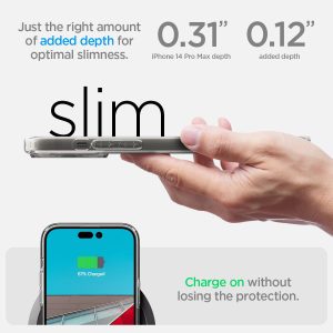 Apple iPhone 14 Pro Max Ultra Hybrid MagFit MagSafe Enabled Case by Spigen - ACS04826 - Graphite - Image 7