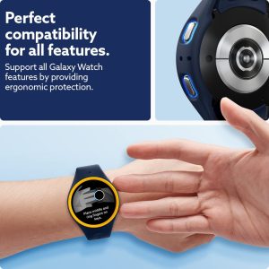 Galaxy Watch 5 / Galaxy Watch 4 Band & Case for 44 mm Nanopop by Caseology - ACS05135 - Blueberry Navy - Image 4