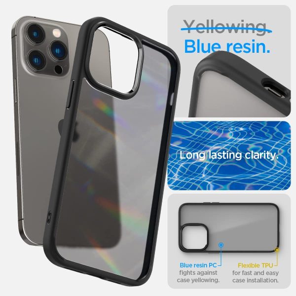 Apple iPhone 14 Pro Max Ultra Hybrid TPU + PC Case by Spigen - ACS04824 - Frost Black - Image 6