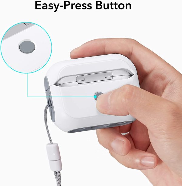 614UP-7bagL._AC_SL1500_ AirPods Pro 2 (2022) Orbit Hybrid Case by ESR Magsafe Ready -  White - Image 9