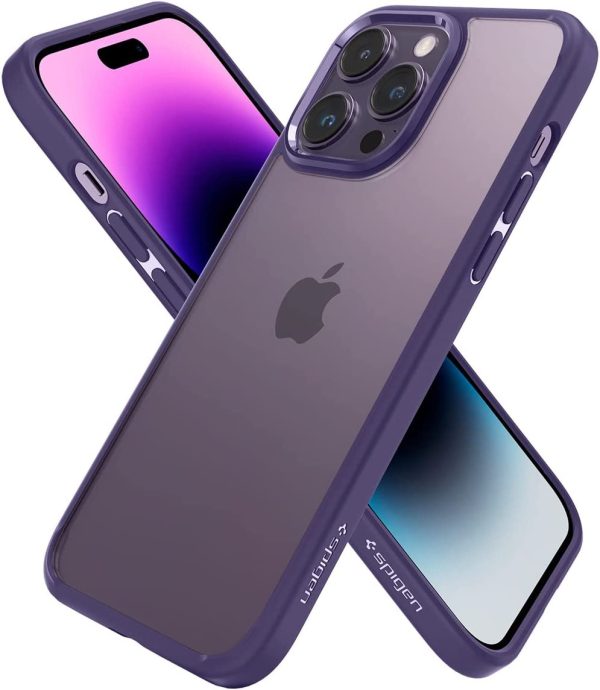 Apple iPhone 14 Pro Max Ultra Hybrid TPU + PC Case by Spigen - ACS05574 - Deep Purple - Image 9