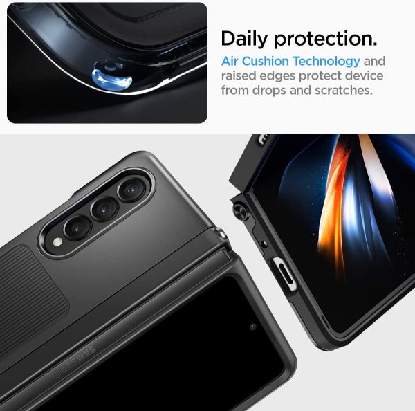Galaxy Z Fold 4 Neo Hybrid S Kickstand Case by Spigen - ACS05106 - Matte Black - Image 3