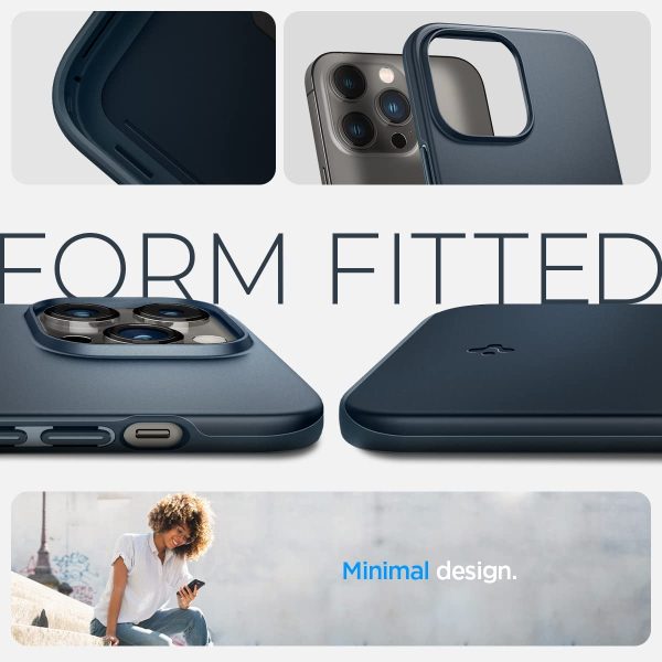 Apple iPhone 14 Pro Max Thin Fit Slim Case by Spigen - ACS04768 - Metal Slate - Image 3