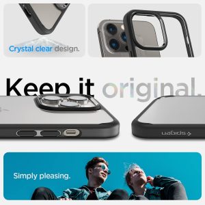 Apple iPhone 14 Pro Max Ultra Hybrid TPU + PC Case by Spigen - ACS04817 - Matte Black - Image 3