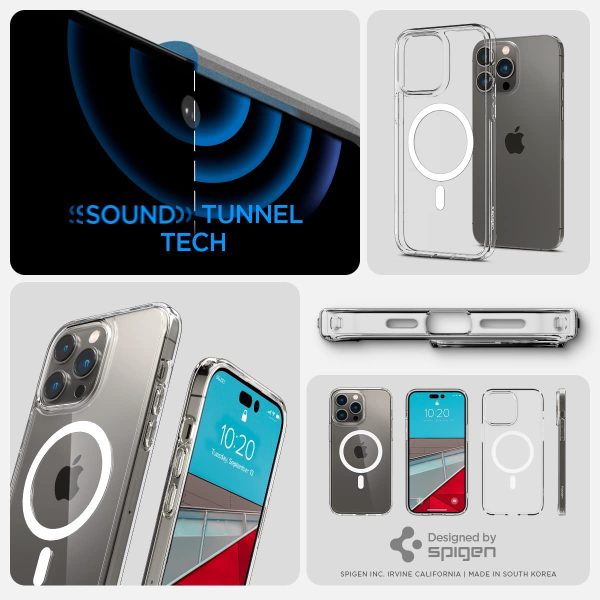 Apple iPhone 14 Pro Max Ultra Hybrid MagFit MagSafe Enabled Case by Spigen - ACS04825 - White - Image 2