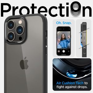 Apple iPhone 14 Pro Max Ultra Hybrid TPU + PC Case by Spigen - ACS04817 - Matte Black - Image 4