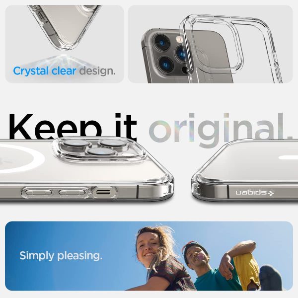 Apple iPhone 14 Pro Max Ultra Hybrid MagFit MagSafe Enabled Case by Spigen - ACS04825 - White - Image 3