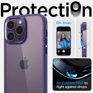 Apple iPhone 14 Pro Max Ultra Hybrid TPU + PC Case by Spigen - ACS05574 - Deep Purple - Image 7