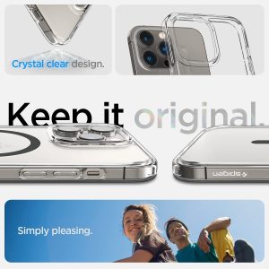 Apple iPhone 14 Pro Max Ultra Hybrid MagFit MagSafe Enabled Case by Spigen - ACS04826 - Graphite - Image 3