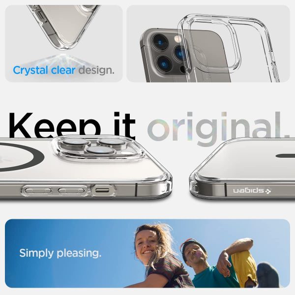 Apple iPhone 14 Pro Max Ultra Hybrid MagFit MagSafe Enabled Case by Spigen - ACS04826 - Graphite - Image 3