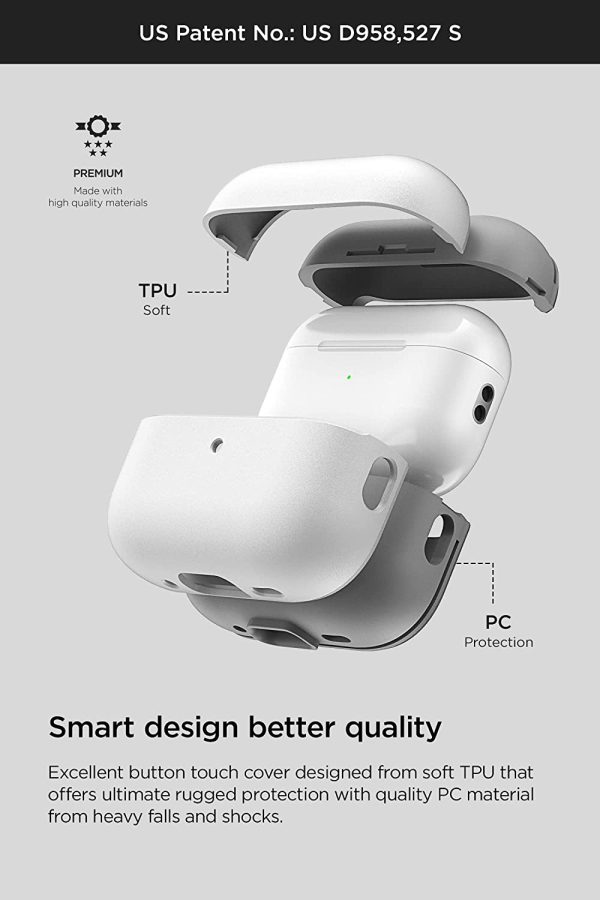 61TUBqEUCYL._AC_SL1500_ AirPods Pro 2022 Modern Case by VRS Design - White - Image 3