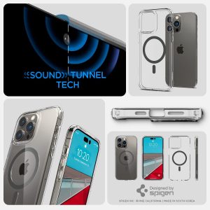 Apple iPhone 14 Pro Max Ultra Hybrid MagFit MagSafe Enabled Case by Spigen - ACS04826 - Graphite - Image 4
