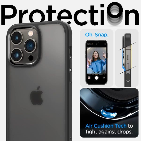 Apple iPhone 14 Pro Max Ultra Hybrid TPU + PC Case by Spigen - ACS04824 - Frost Black - Image 4