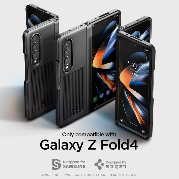 Galaxy Z Fold 4 Neo Hybrid S Kickstand Case by Spigen - ACS05106 - Matte Black - Image 2