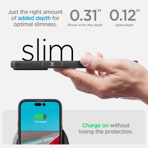 Apple iPhone 14 Pro Max Ultra Hybrid TPU + PC Case by Spigen - ACS04817 - Matte Black - Image 2