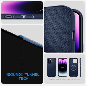 Apple iPhone 14 Pro Max Mag Armor with Magsafe Comaptibility Case by Spigen - ACS04845 - Navy Blue - Image 2