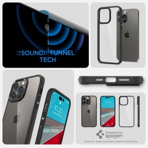 Apple iPhone 14 Pro Max Ultra Hybrid TPU + PC Case by Spigen - ACS04817 - Matte Black - Image 5