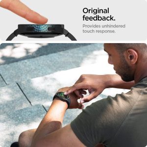 Galaxy Watch 5 Pro Glass Protector EZ Fit by Spigen - AGL05346 - Clear - 2 PACK - Image 4
