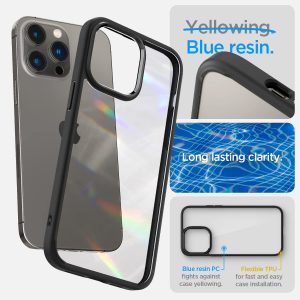 Apple iPhone 14 Pro Max Ultra Hybrid TPU + PC Case by Spigen - ACS04817 - Matte Black - Image 6