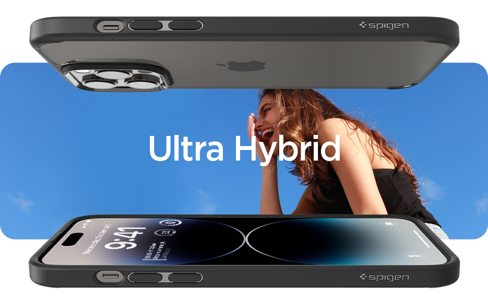 Spigen Crystal Hybrid iPhone 14 Pro - Matte Black