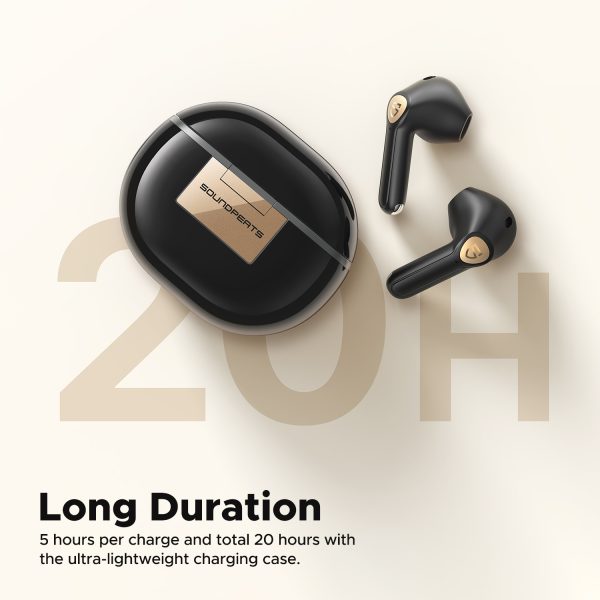 SoundPEATS Air3 Deluxe HS Bluetooth 5.2 Earphones Hi-Res Audio Wireless Earbuds with LDAC Codec, in-Ear Detection,App Support  - Black - BB - Image 10