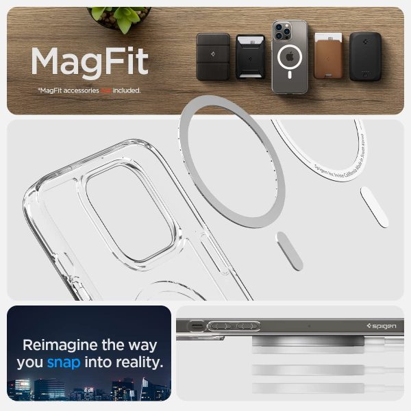 Apple iPhone 14 Pro Max Ultra Hybrid MagFit MagSafe Enabled Case by Spigen - ACS04825 - White - Image 6