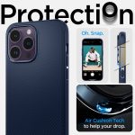Apple iPhone 14 Pro Max Mag Armor with Magsafe Comaptibility Case by Spigen - ACS04845 - Navy Blue - Image 5