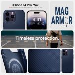 Apple iPhone 14 Pro Max Mag Armor with Magsafe Comaptibility Case by Spigen - ACS04845 - Navy Blue - Image 6