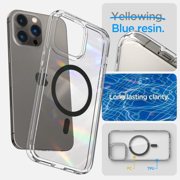 Apple iPhone 14 Pro Max Ultra Hybrid MagFit MagSafe Enabled Case by Spigen - ACS04826 - Graphite - Image 6