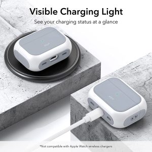 AirPods Pro 2 (2022) Orbit Hybrid Case by ESR Magsafe Ready -  White - Image 7