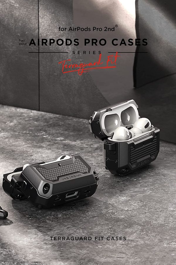 AirPods Pro 2022 Terra Guard Fit Case by VRS Design - Matte Black - Image 6