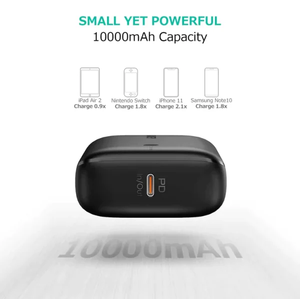 Aukey 20W USB C PD & USB QC3.0 10000mAH Mini Power Bank PB-N83s - Image 2