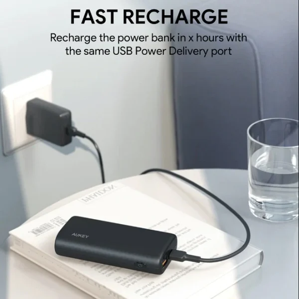 Aukey Sprint Go Mini 10000mAh PD Power Bank - PB-Y36 - Image 4