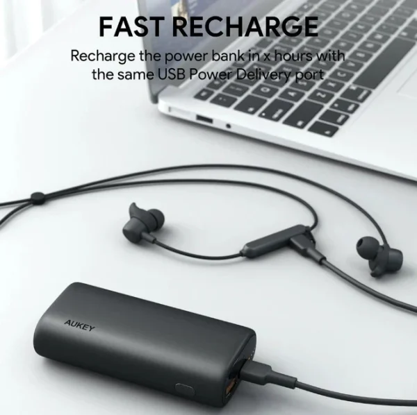 Aukey Sprint Go Mini 10000mAh PD Power Bank - PB-Y36 - Image 5