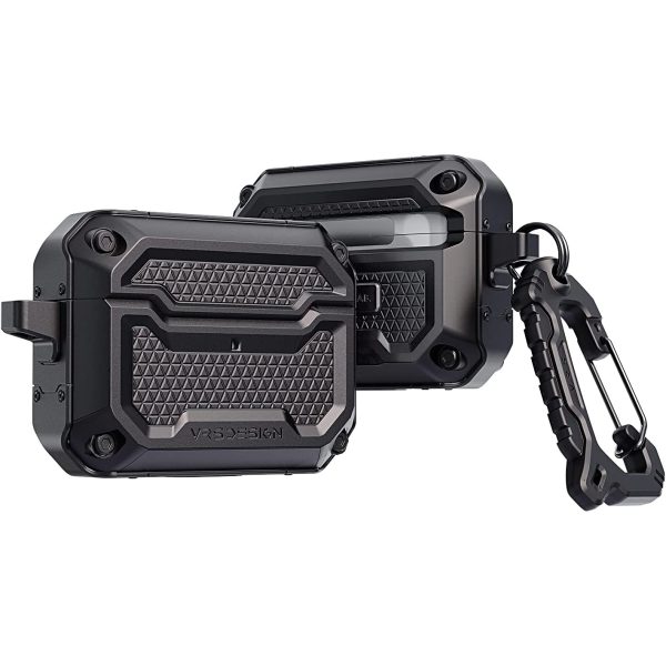 airpods pro 2022 terra guard fit case matte black AirPods Pro 2022 Terra Guard Fit Case by VRS Design - Matte Black - Image 1