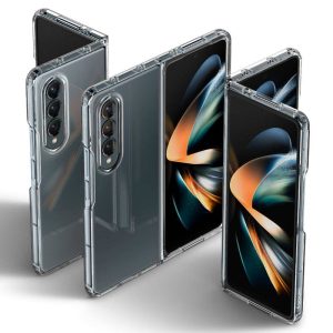 Galaxy Z Fold 4 Crystal Hybrid Transparent Case by Spigen - ACS05101 - Crystal Clear - Image 2