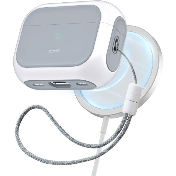 esr orbit hybrid case airpods pro 2022 white AirPods Pro 2 (2022) Orbit Hybrid Case by ESR Magsafe Ready -  White - Image 1