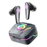 SoundPEATS CyberGear Gaming True Wireless Earphone with Bluetooth 5.3, Ultra Low Latency 45ms, RGB Light Strip & Dual Mic Noise Cancellation – AMT - Black