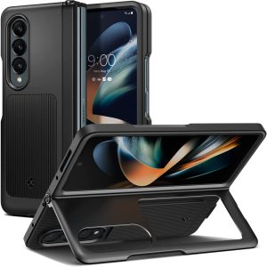 Galaxy Z Fold 4 Neo Hybrid S Kickstand Case by Spigen - ACS05106 - Matte Black