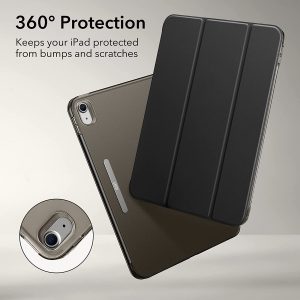 iPad 10.9 10th Gen 2022 Ascend Trifold Case Auto Sleep and Wake, Trifold Stand, Lightweight Hard Back Cover -  Silver Gray - Image 2