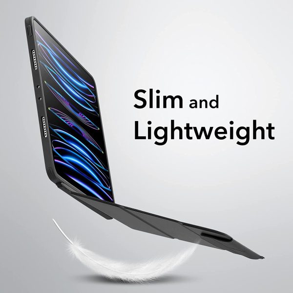 iPad Pro 11" 2022 / 2021 Ascend Hybrid Case Detachable Magnetic Cover, Tough Back Case, Slim and Light - Black - Image 2