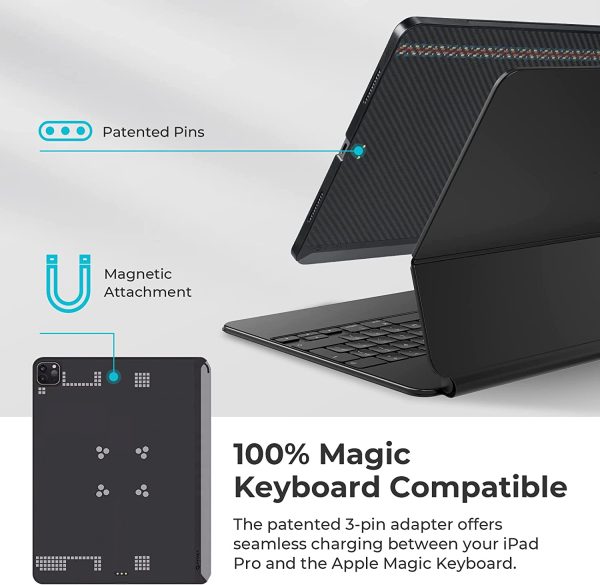 61dnLNd26YL._AC_SL1500_ iPad Pro 12.9" 2022 / 2021 Aramid Fiber Case MagEZ Case 2, Magic Keyboard Compatible Case Works with MagEZ Stand & MagEZ Folio - Rhapsody - Image 2
