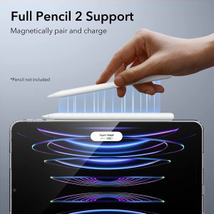 iPad Pro 11" 2022 / 2021 Project Zero Slim TPU Flexible Case with Pencil Holder - Crystal Clear - BIS - Image 2