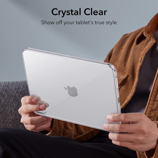 iPad 10.9 10th Gen 2022 Classic Hybrid Back Case  Hard Acrylic Back, Air-Guard Corners & Flexible Frame - Crystal Clear - Image 6
