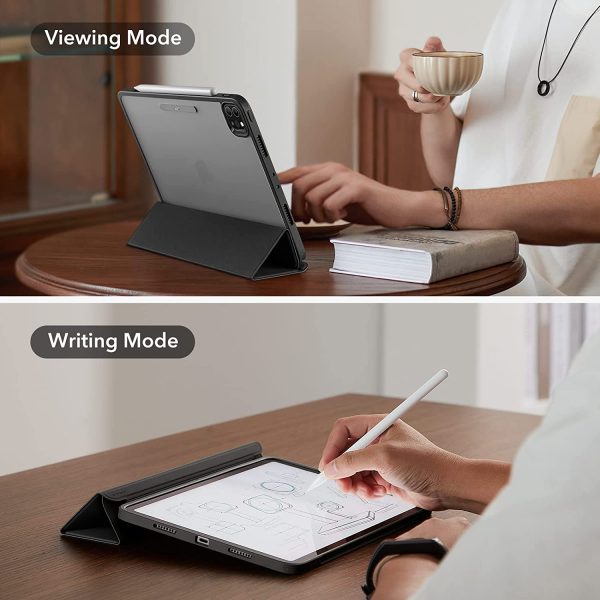 iPad Pro 12.9" 2022 / 2021 Ascend Hybrid Case Detachable Magnetic Cover, Tough Back Case, Slim and Light - Black - Image 8