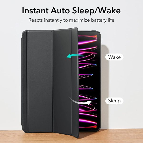 iPad Pro 12.9" 2022 / 2021 Ascend Hybrid Case Detachable Magnetic Cover, Tough Back Case, Slim and Light - Black - Image 7